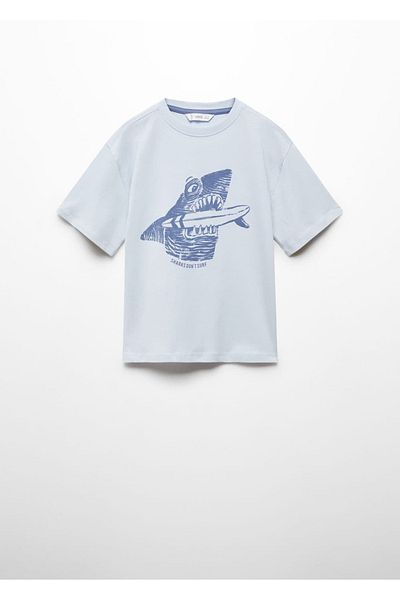 MANGO Kids Tricou Albastru Pentru Copii
