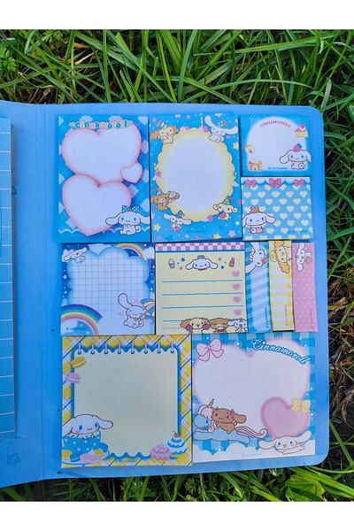 Rota Hediyelik Cınnamoroll Kawaii Sanrio Adhesive Postitli Notebook Planner Notepad Sticker