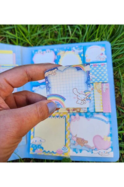 Rota Hediyelik Cınnamoroll Kawaii Sanrio Adhesive Postitli Notebook Planner Notepad Sticker