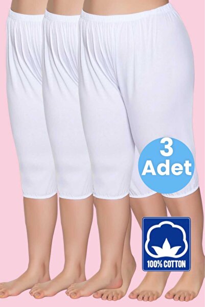 Tezzgelsin Κοντές πιτζάμες 100% βαμβακερές ελαστικές για γυναίκες - Σετ 3 τεμαχίων Don