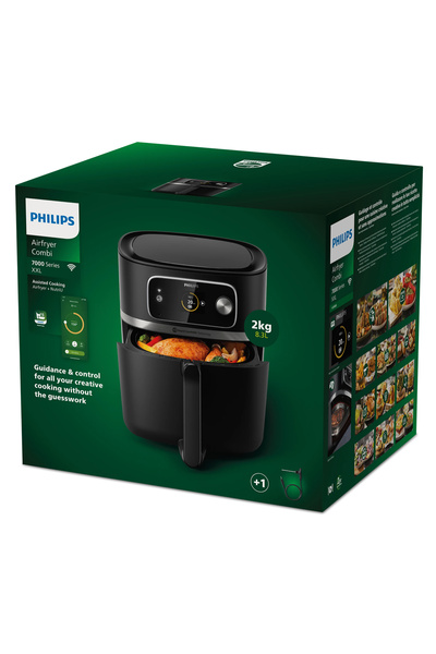 Philips otomatik pişirme programlı rehberli yemek pişirici airfryer