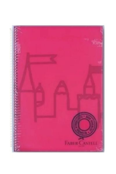 Faber Castell A4 Size 80 Sheets - Lined Notebook with Plastic Cover