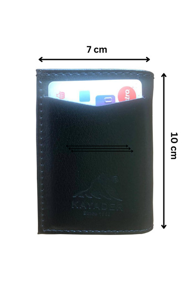 Kayader Otomatik Mekanizmalı, Para Bölmeli, Kartlıklı Deri Cüzdan