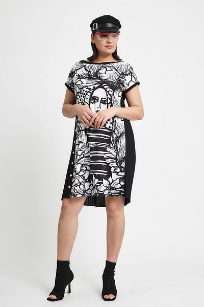 VERDA Printed Front Design Dress