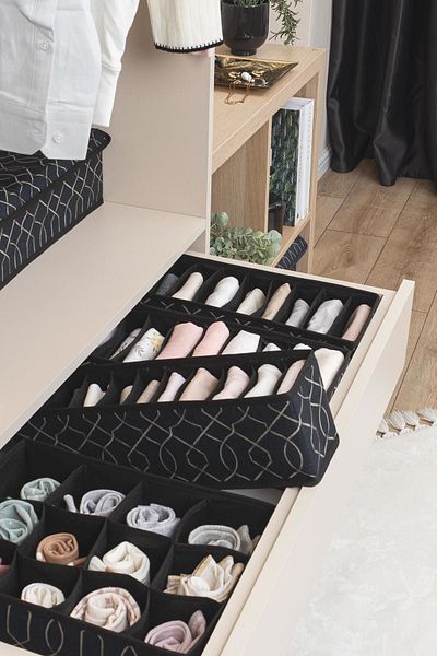 Ecolux Ακορντεόν Συρτάρι Organizer Πλυντήριο - S - 3 Τεμάχια