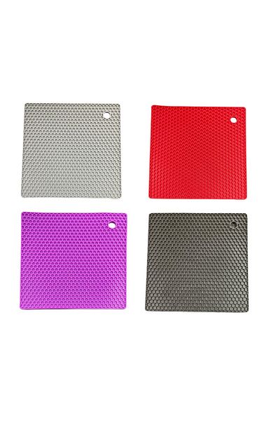 tg tek-iş global Heat Resistant Square Silicone Trivet