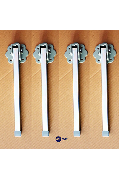 HOLTECH Metal Katlanır Yer Sofrası Ayağı 4 Adet 30 Cm Kaliteli Masa Ayağı Seti