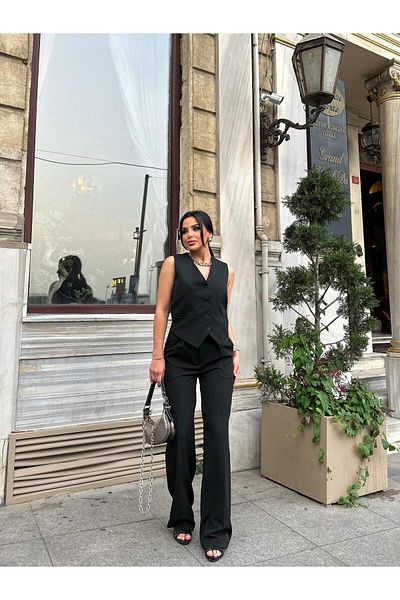 Bella Breeze Set clasic de vestă și pantaloni pentru femei