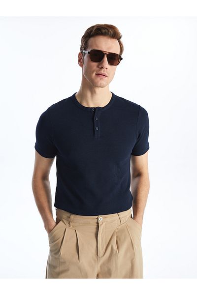 LC Waikiki Kurzarm-T-Shirt für Herren mit Rundhalsausschnitt