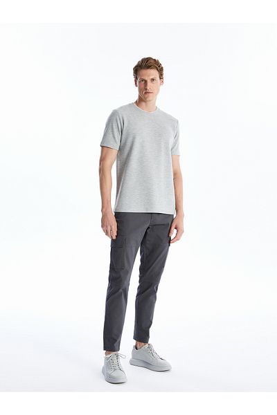 LC Waikiki Pantaloni chino pentru bărbați din Gabardine - Crop îngustă