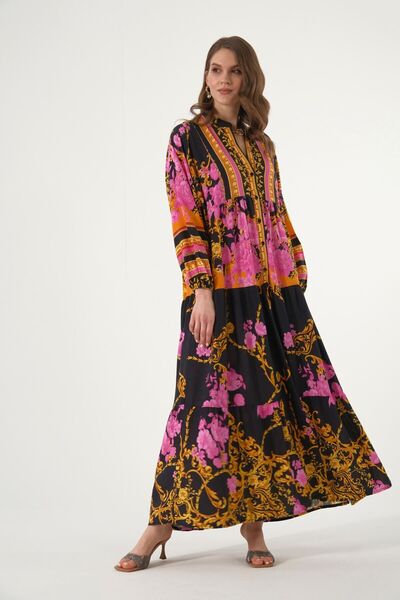 ABBRA Women's Katleya Model 100% Viscose Summer Dress