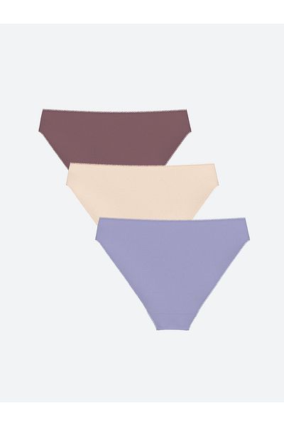 LC Waikiki 3er-Pack einfarbige Bikini-Slips