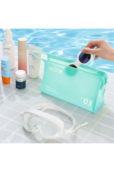 DEKOHOP Makyaj Malzemesi Sıvı Dayanıklı Pvc Seyahat Plaj Havuz Fitness Kozmet...