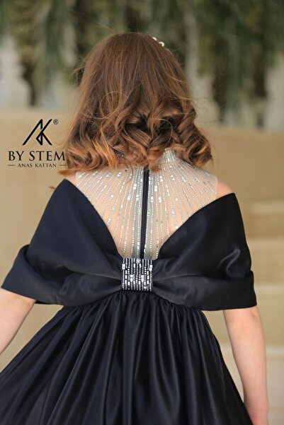 Ribbon kids kız çocuk düğün mezuniyet çıkartılabilir perelin elbise