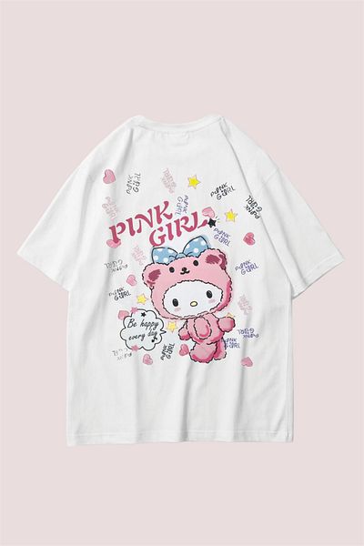 Carpe Heart Pink Girl Oversize T-shirt