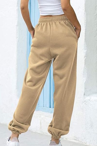 BayBayan Ψηλόμεσο γυναικείο Jogger Sweatpants - Mink