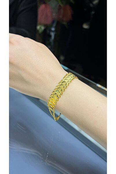 kuyumcu nurettin 9 gr (Gram) Baskı Çeyrek Reşat Bileklik 22 Ayar Altın