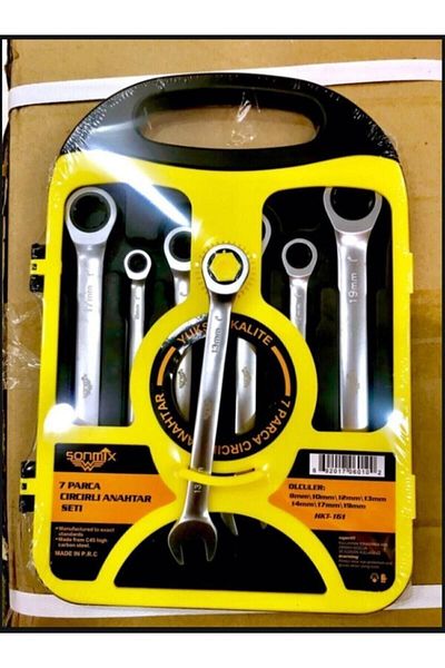 haktaş Ratchet Combination Wrench Set 7 Pieces