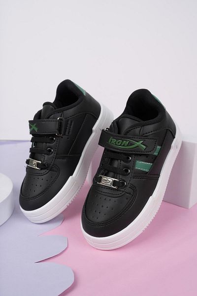 MUGGO Jerry Daily Unisex Children's Guaranteed Elastic and Velcro Comfortable Sneaker Sports Shoes