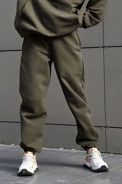 BayBayan Χακί Γυναικείο Jogger Sweatpants - Τρίκλωνο, Βαμβακερό