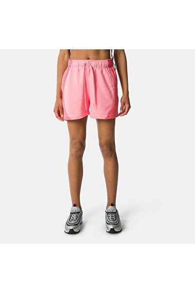 Nike Sportswear Air Fleece Mid Rise Pembe Kadın Şort