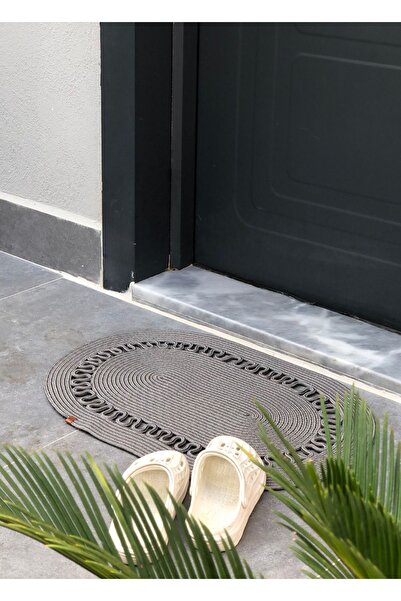 SFB Home Textile Jüt Kapı Önü Paspası, Bohem Tarzı Paspas, Yıkanabilir, Kapı ...