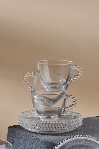 Perotti Boncukbago 6 Personality 12 Piece 90ml Glass Coffee Cup 12602