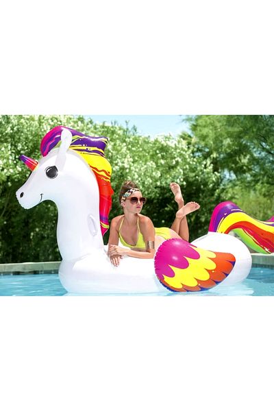 BESTWAY Unicorn Inflatable Riding Boat - Unicorn, Horse-Pool, 224X164 cm