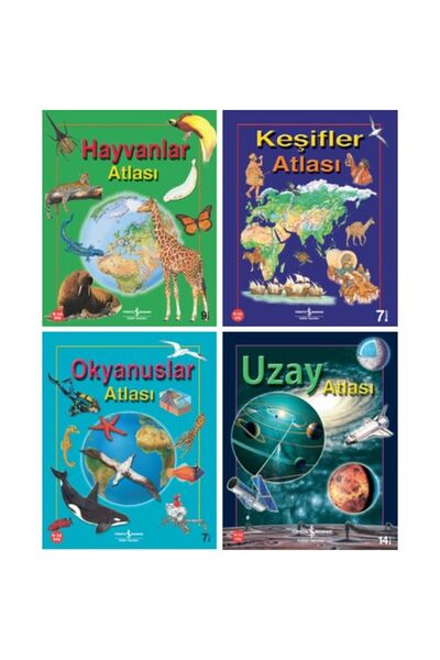 TÜRKİYE İŞ BANKASI KÜLTÜR YAYINLARI İŞBANKASI-Hayvanlar Atlası - Keşifler Atl...