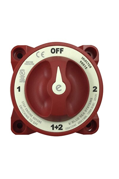 Akü Şalteri. Tekne Bot Şalter. 12/24V. 600 Amper. Çift Devre Kesici