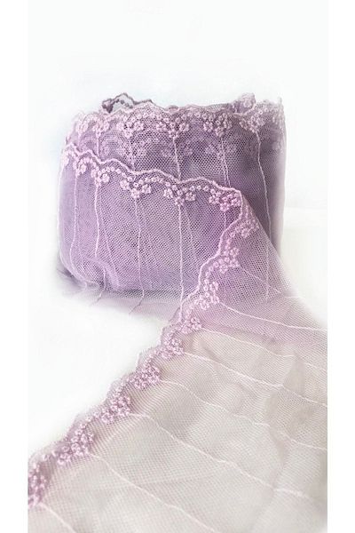 Ozpas 5 Meters Tulle Purple Decorative Strip