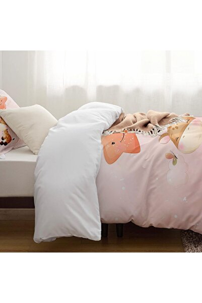 Else Dekor Starry Giraffe Patterned Single Children's Duvet Cover Set Without Sheets