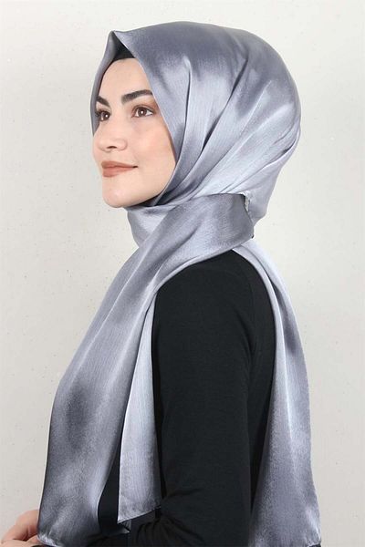 PİRAMİT Diamond Gradient Janjan șal 2728-5 Argintiu