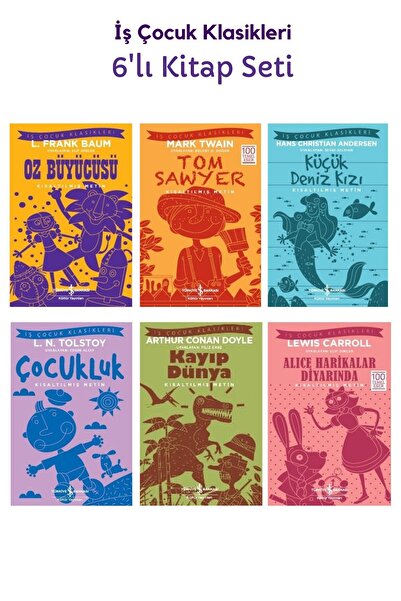 TÜRKİYE İŞ BANKASI KÜLTÜR YAYINLARI Oz Büyücüsü Tom Sawyer Küçük Deniz Kızı Ç...