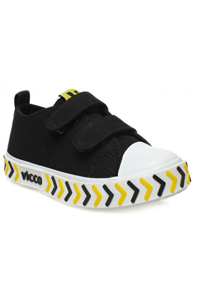 Vicco 925.b23y.244 Timo Baby Linen Μαύρα παιδικά αθλητικά παπούτσια