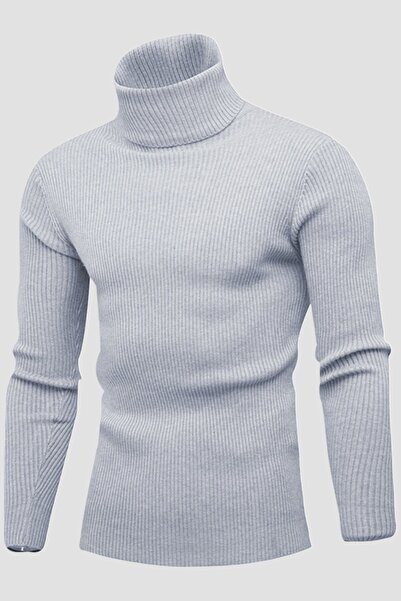 HANCLO Pulover Slimfit cu gât - Pachet gata de 5 bucăți, cu gât