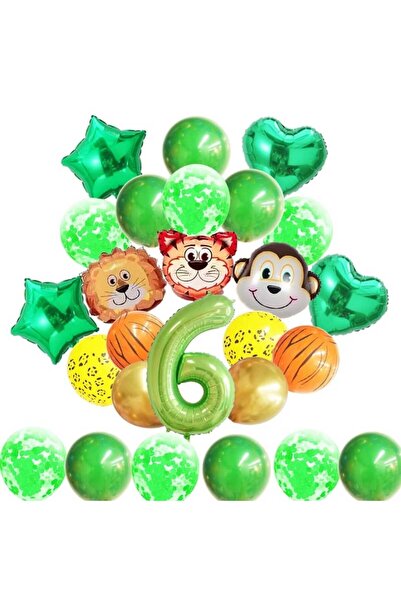 DÜVENCİ TİCARET Set de baloane pentru ziua de nastere - Concept Safaritemal