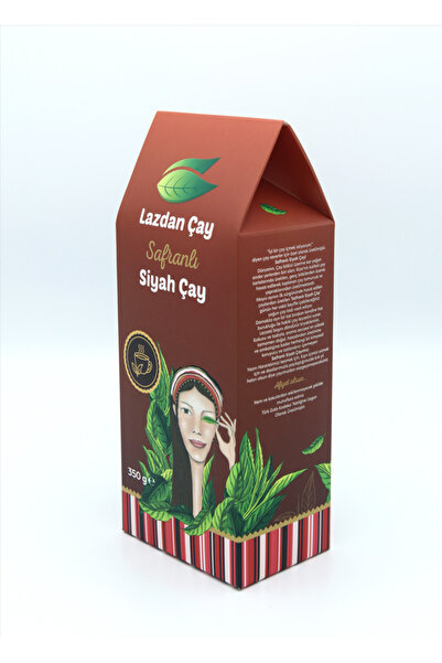 lazdan çay SAFRANLI SİYAH ÇAY 350 GR