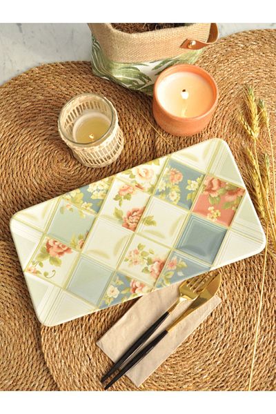 M'art Home طبق تقديم كاياك مطبوع رقمي - 17x33 سم