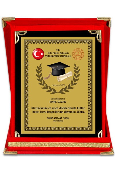 SimArt Design Mezuniyet Plaketi - Orta Boy TRPL1032