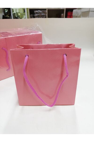 BURAKKUTU Karton Çanta Pembe 11x11cm Paket Adeti 100 Lüdür
