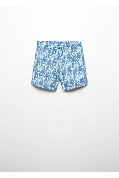MANGO Kids Costum de baie albastru pentru copii