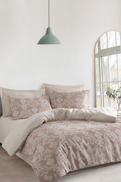 Enlora Home Kolay Ütülenir Nevresim Takımı Tek Kişilik Pure Kahve