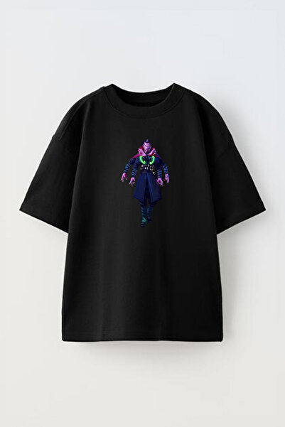 THEWERT Dr. Strange Vremenski Kamen Štampano Unisex Crna Oversize kroj Pamuk ...