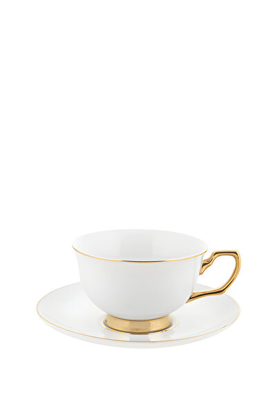 Cristina Re Teacup Ivory Beyaz 24 Ayar Altın Kaplama Çay Fincanı