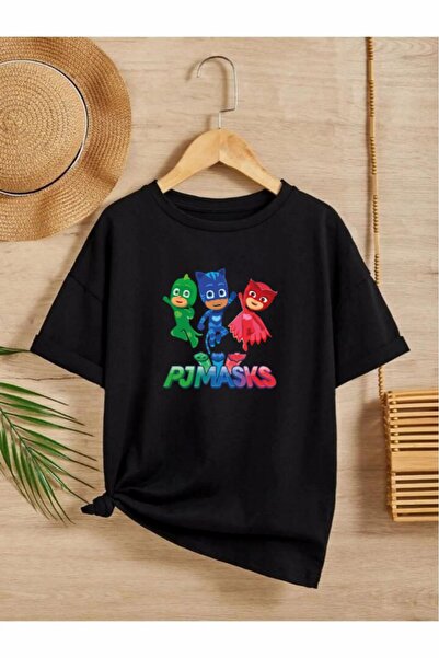 oneagılyazı Unisex Pijamaskeliler Baskılı Çocuk T-shirt
