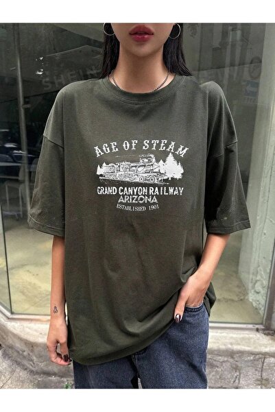 DAXİS Sportwear Company Γυναικείο μπλουζάκι Oversize με στάμπα