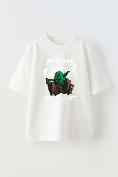 THEWERT Unisex A Jedi's For Haters White Oversize βαμβακερό μπλουζάκι