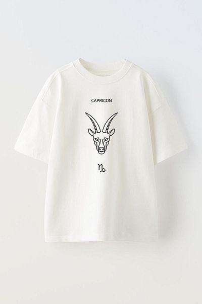 THEWERT Λευκό μπλουζάκι Unisex Oversize - Oglak Printed, Βαμβακερό