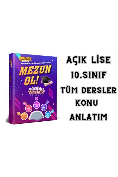Liyakat Yayınları YENİ-AÇIK ÖĞRETİM LİSE 10. SINIF ZORUNLU TÜM DERSLER KONU A...